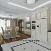 Дизайн кухни и столовой зоны в классическом стиле