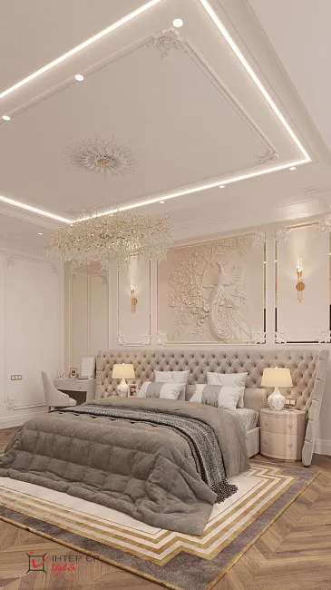 Мастер-спальня с отдельной гардеробной комнатой