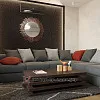 Дизайн современной гостиной с игрой контрастов