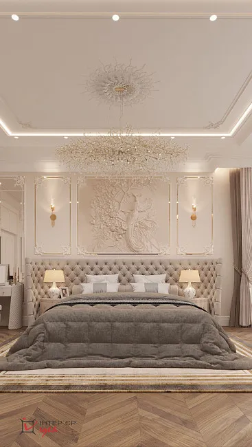 Мастер-спальня с отдельной гардеробной комнатой