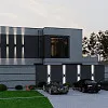 Дизайн фасада и ограждения в современном стиле